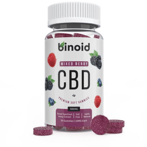 Binoid CBD Mixed Berry Fruit Gummies 300mg Hemp Organic buy online